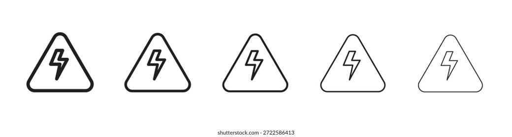 Design de ícone de alta tensão, logotipo, aplicativo, UI. Ilustração vetorial, EPS