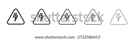High voltage icon design, logo, app, UI. Vector illustration, EPS