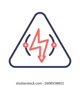 High Voltage Icon Element for Design