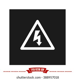 High voltage Icon Vector.