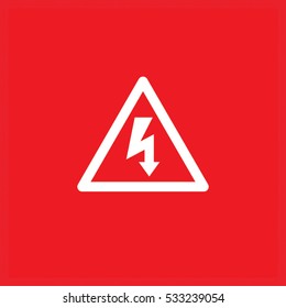 Similar Images, Stock Photos & Vectors of High voltage Icon Vector