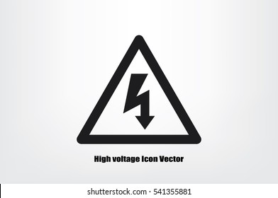 High voltage Icon Vector.