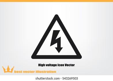 High voltage Icon Vector