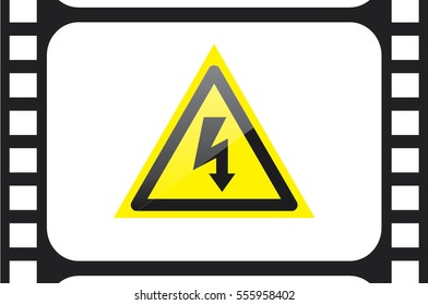 High voltage Icon Vector