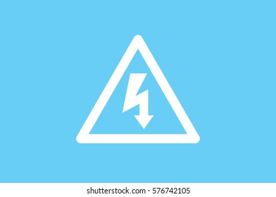 High voltage Icon Vector.