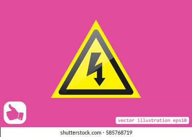 High voltage Icon Vector