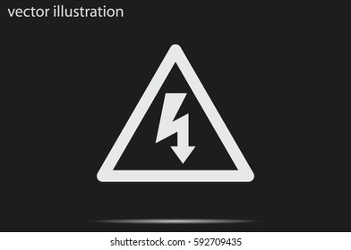 High voltage Icon Vector.