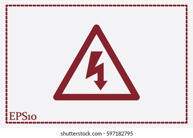 High voltage Icon Vector