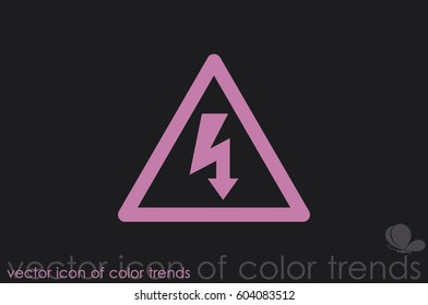 High voltage Icon Vector.