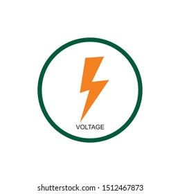 high Voltage icon vector design