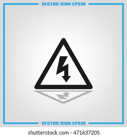High voltage icon vector illustration eps10.