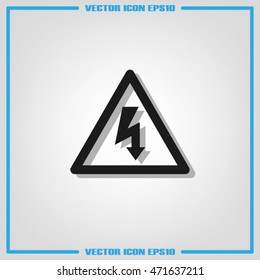 High voltage icon vector illustration eps10.