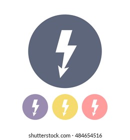 high voltage icon. vector illustration
