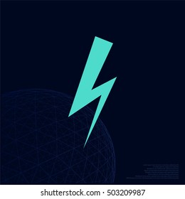 High voltage Icon Vector illustration