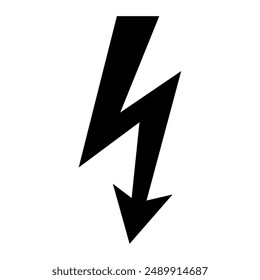 High voltage icon. Vector image