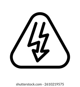 High Voltage Icon Vector Symbol Design Illustration