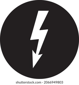 High Voltage Icon, Warning Symbol