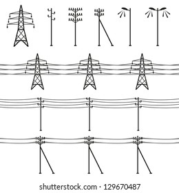 High voltage power lines