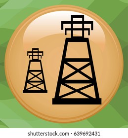 high voltage power lines and birds on white background