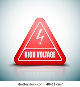 High Voltage Risk sign