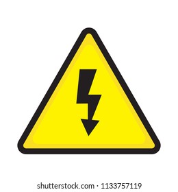 High voltage sign