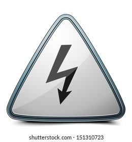 High voltage sign
