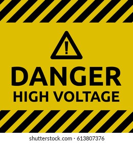 High Voltage sign