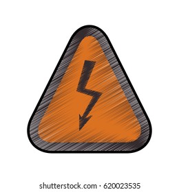 High voltage sign