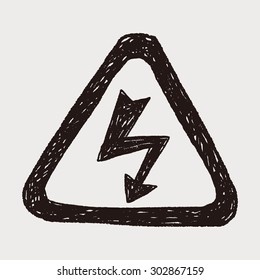 High Voltage sign doodle