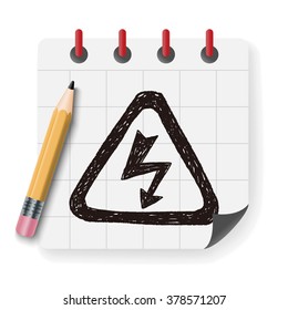 High Voltage sign doodle