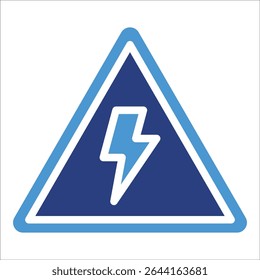 Elemento de icono de señal de alto voltaje para diseño