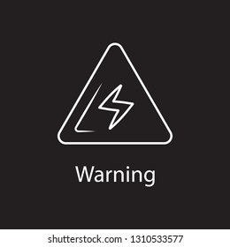 High voltage sign icon. Simple element illustration. High voltage sign symbol design from Construction collection set. Can be used in web and mobile