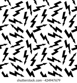 High voltage sign. Seamless pattern.