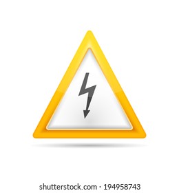 High voltage sign, vector eps10 illustration