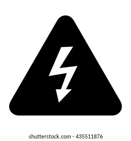 High voltage sign . Vector illustration