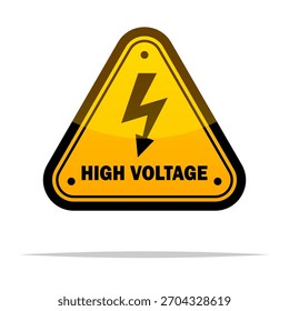 Vector de señal de alto voltaje aislado ilustración