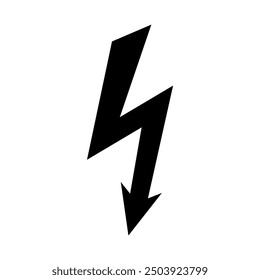 High voltage sign. warning sign, electrical hazard sign. Vector illustration. Isolated on white background