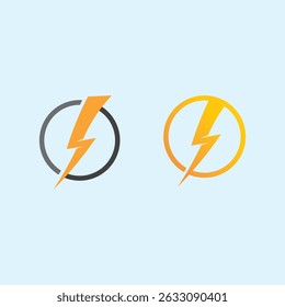 High Voltage Thunder Lightning Logo Vector for Electric Industry, Storm Alert, and Tech Brand Concept
