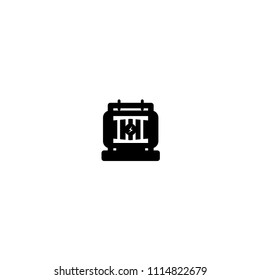 High Voltage Transformer on a white background.