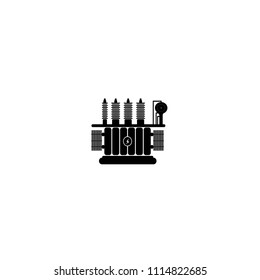 High Voltage Transformer on a white background.