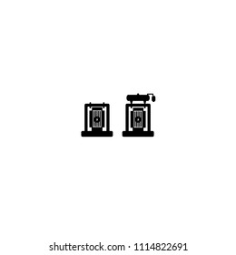 High Voltage Transformer on a white background.