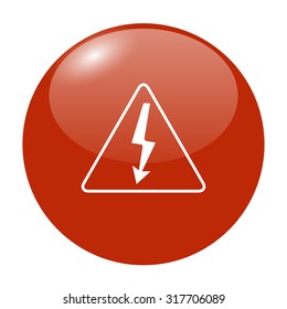 High voltage - Vector illustration. Flat design style eps 10