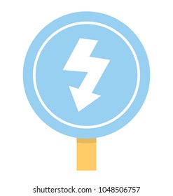 
High voltage warning sign board
