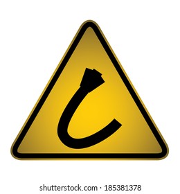 High Voltage Warning Sign- Vector