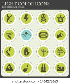 high voltage web icons for user interface design