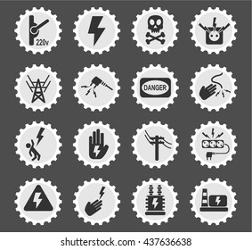 high voltage web icons for user interface design