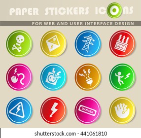 high voltage web icons for user interface design
