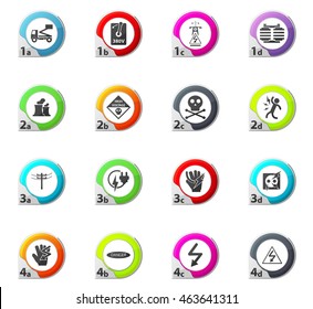 High voltage web icons for user interface design