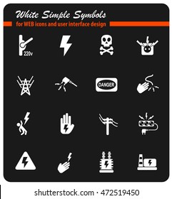 high voltage web icons for user interface design