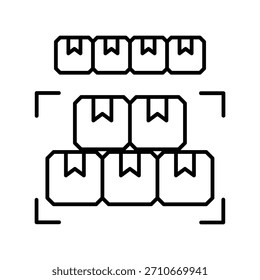 Hohes Volumen-Symbol auf weißem Hintergrund, Vektorgrafik